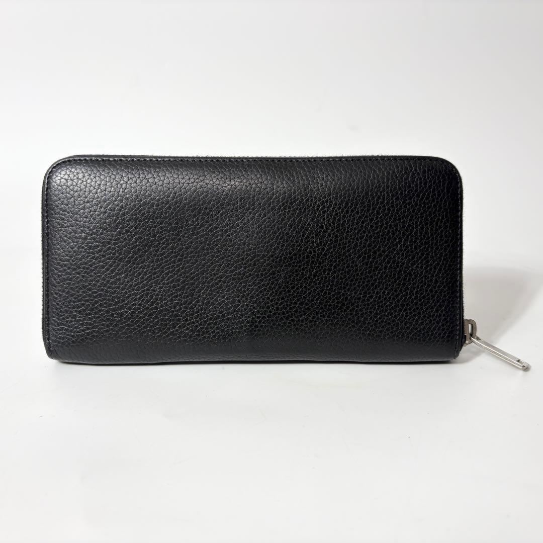 サンローラン　サック ドゥ ジュール ジップウォレット 長財布 ブラック.