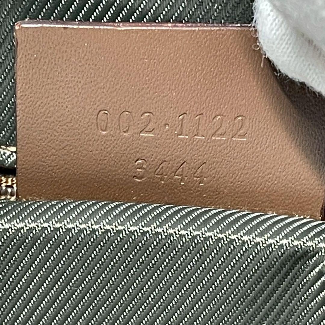 美品　グッチ　GGキャンバス　トートバッグ　A4対応　定番　総柄　ブラウン