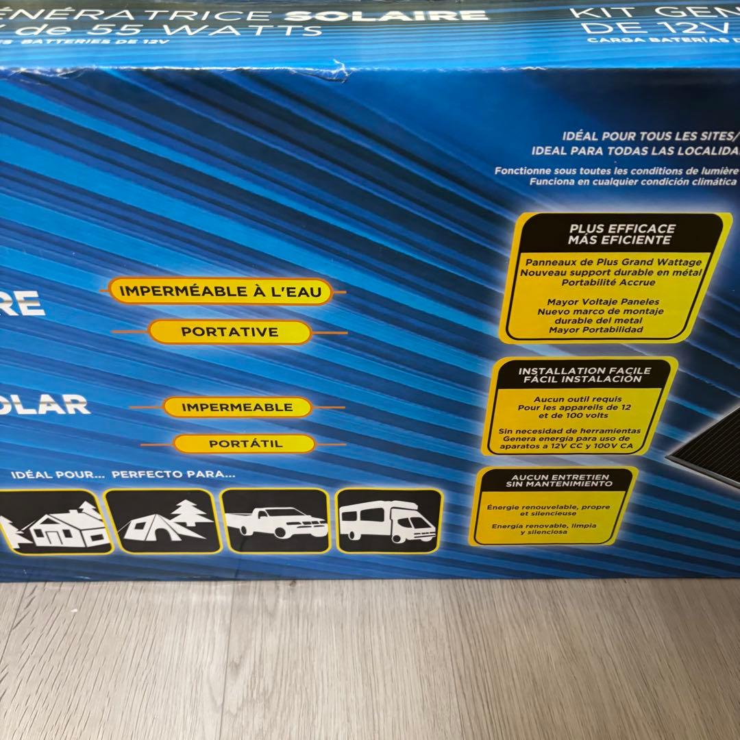 コールマン　太陽光発電ソーラーキット　PVS-55WB ソーラーパネル