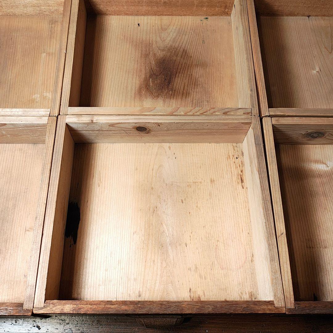 両引座卓　ちゃぶ台　文机　小引き出し6杯　昭和レトロ　古家具