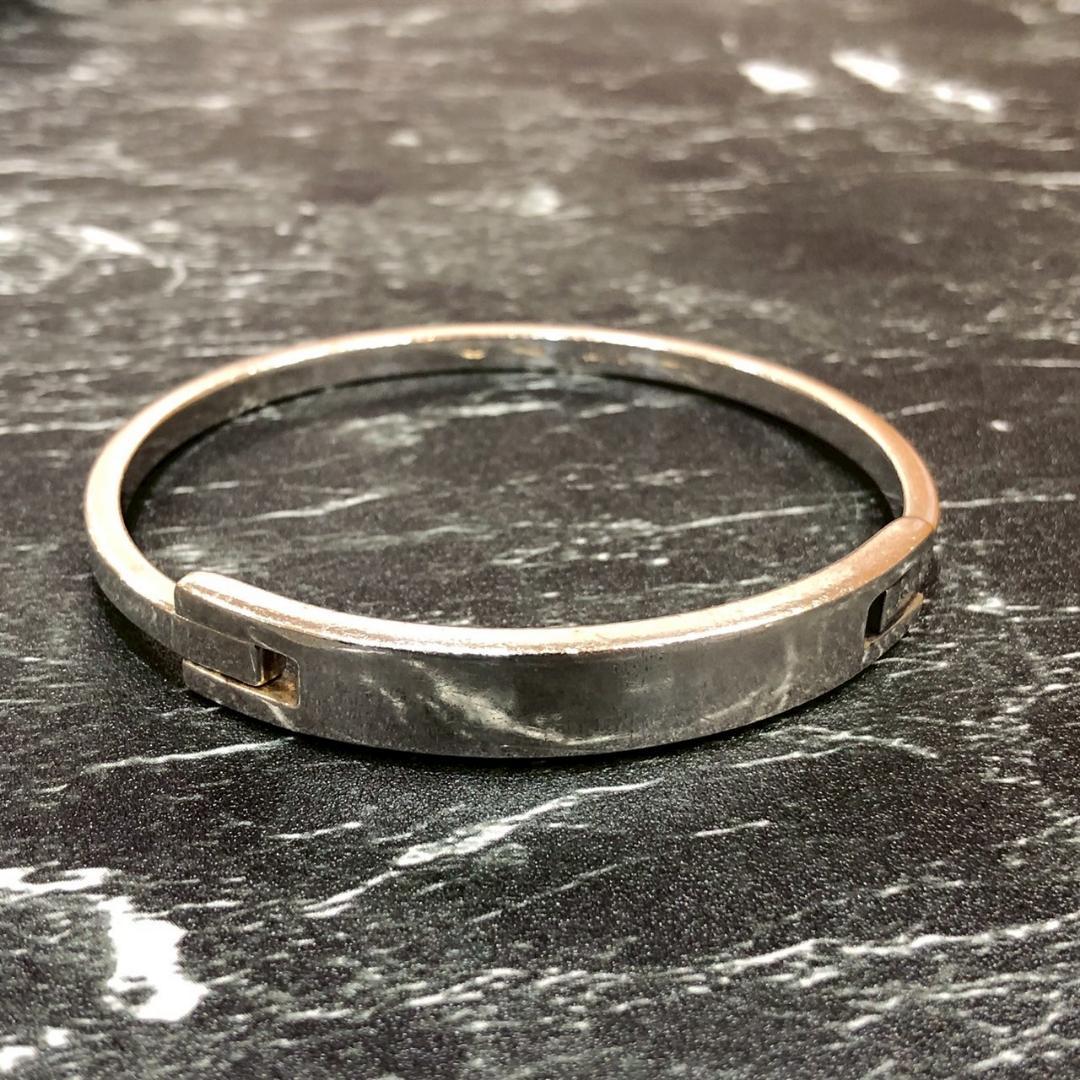 ♥GUCCI　グッチ　プレートバングル　SV925　ヴィンテージ