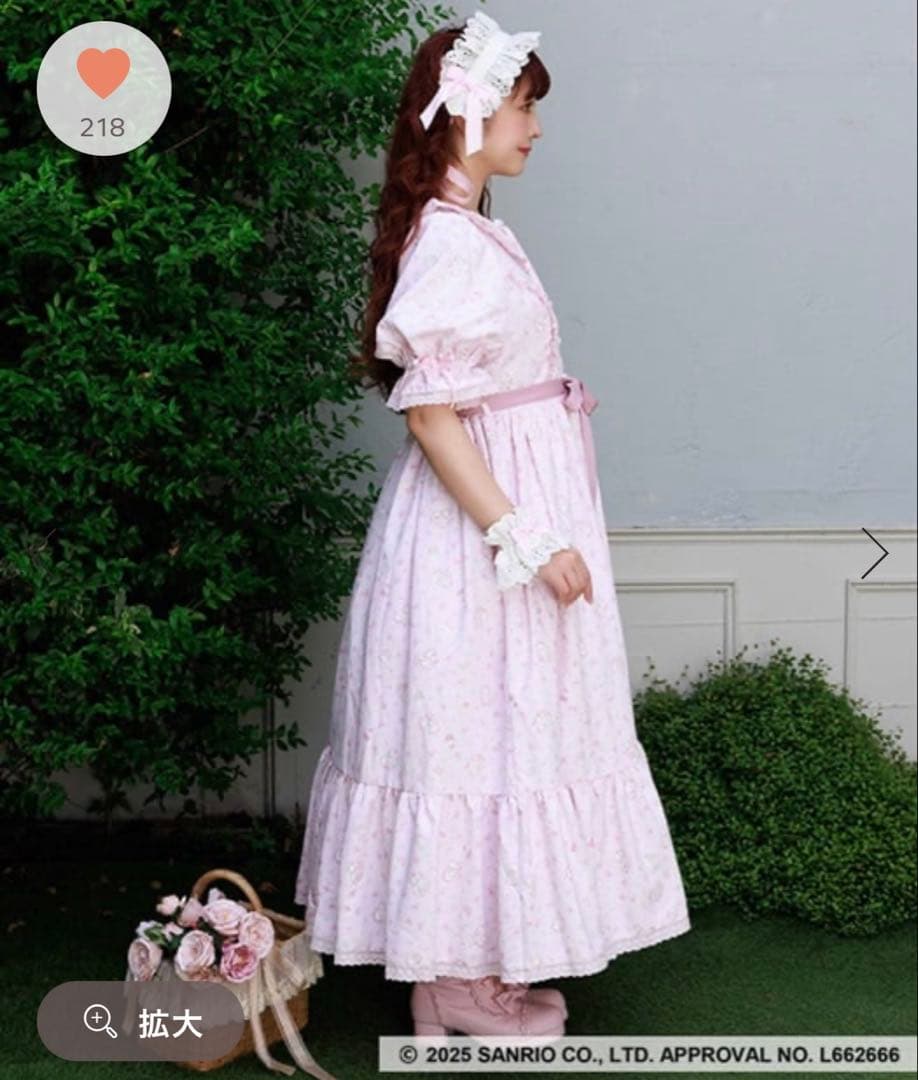 か*】様 シャルミエール マロンクリーム ワンピース ピンク