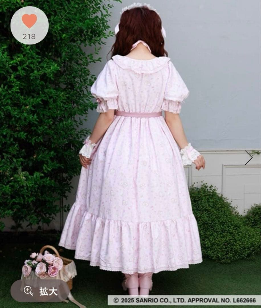 か*】様 シャルミエール マロンクリーム ワンピース ピンク