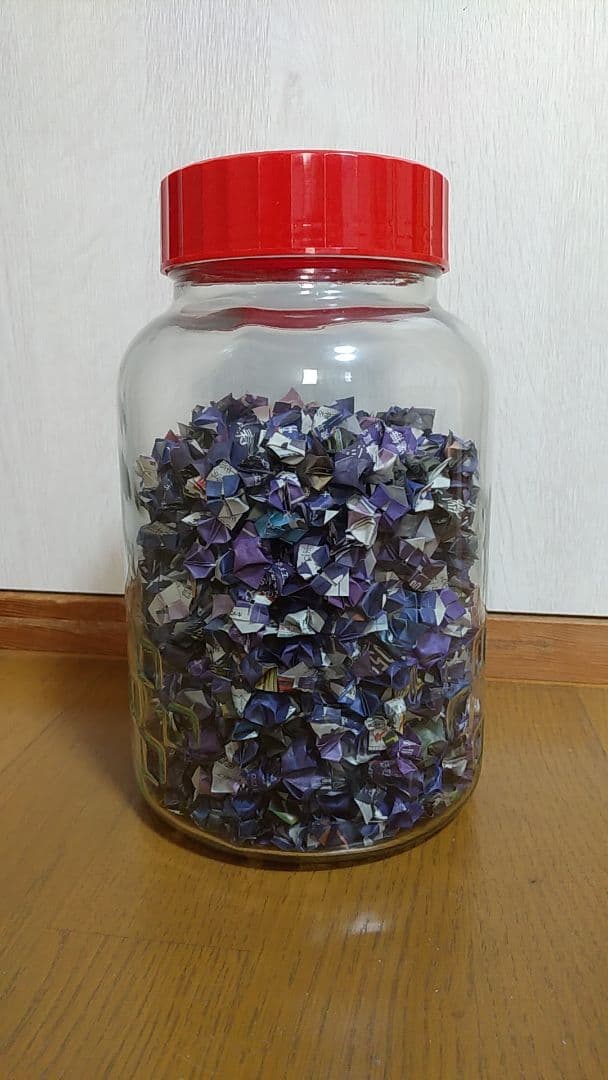 千羽鶴 (パープル）