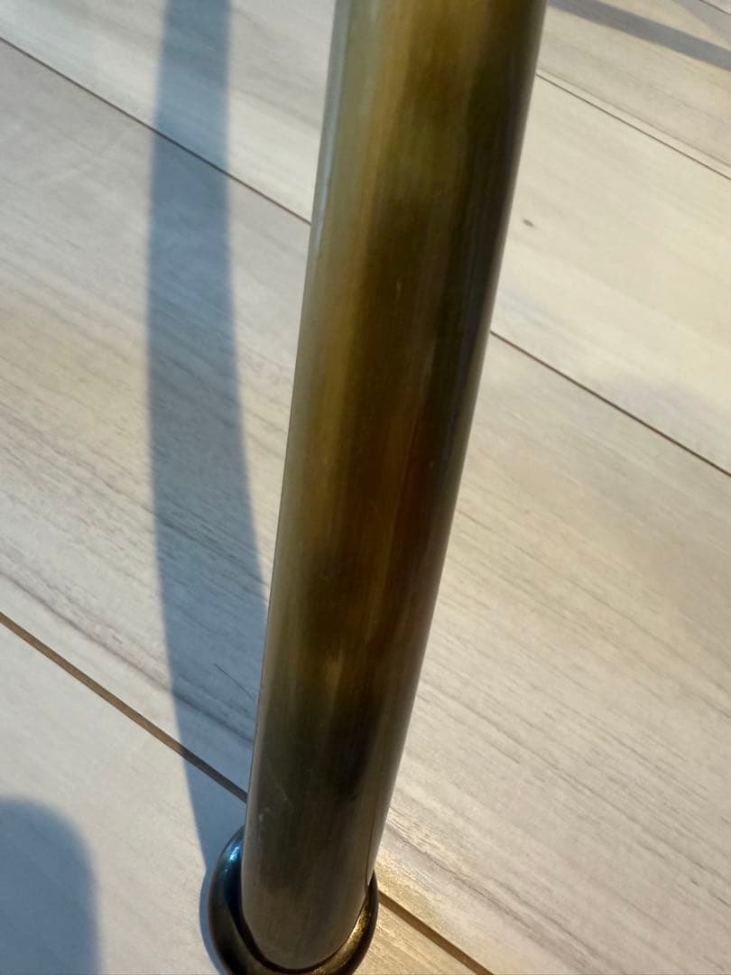 ハンガーラック　傾斜ハンガー　高さ可変　アンティークゴールド②