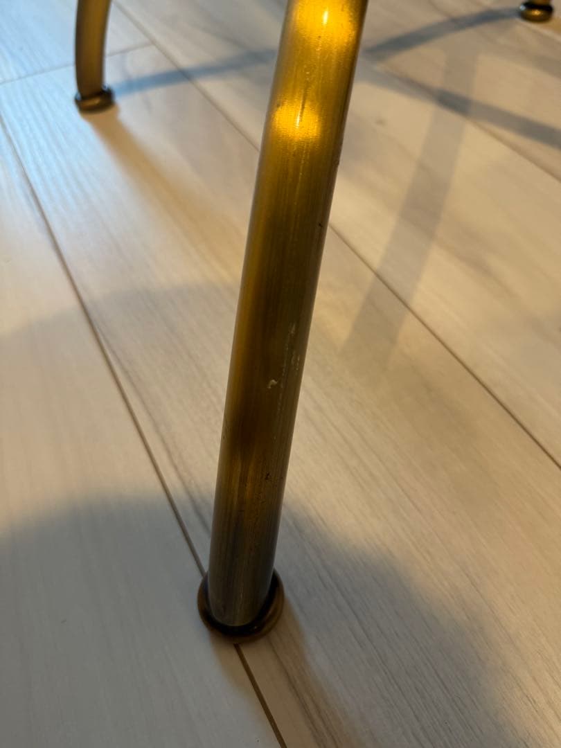 ハンガーラック　傾斜ハンガー　高さ可変　アンティークゴールド②