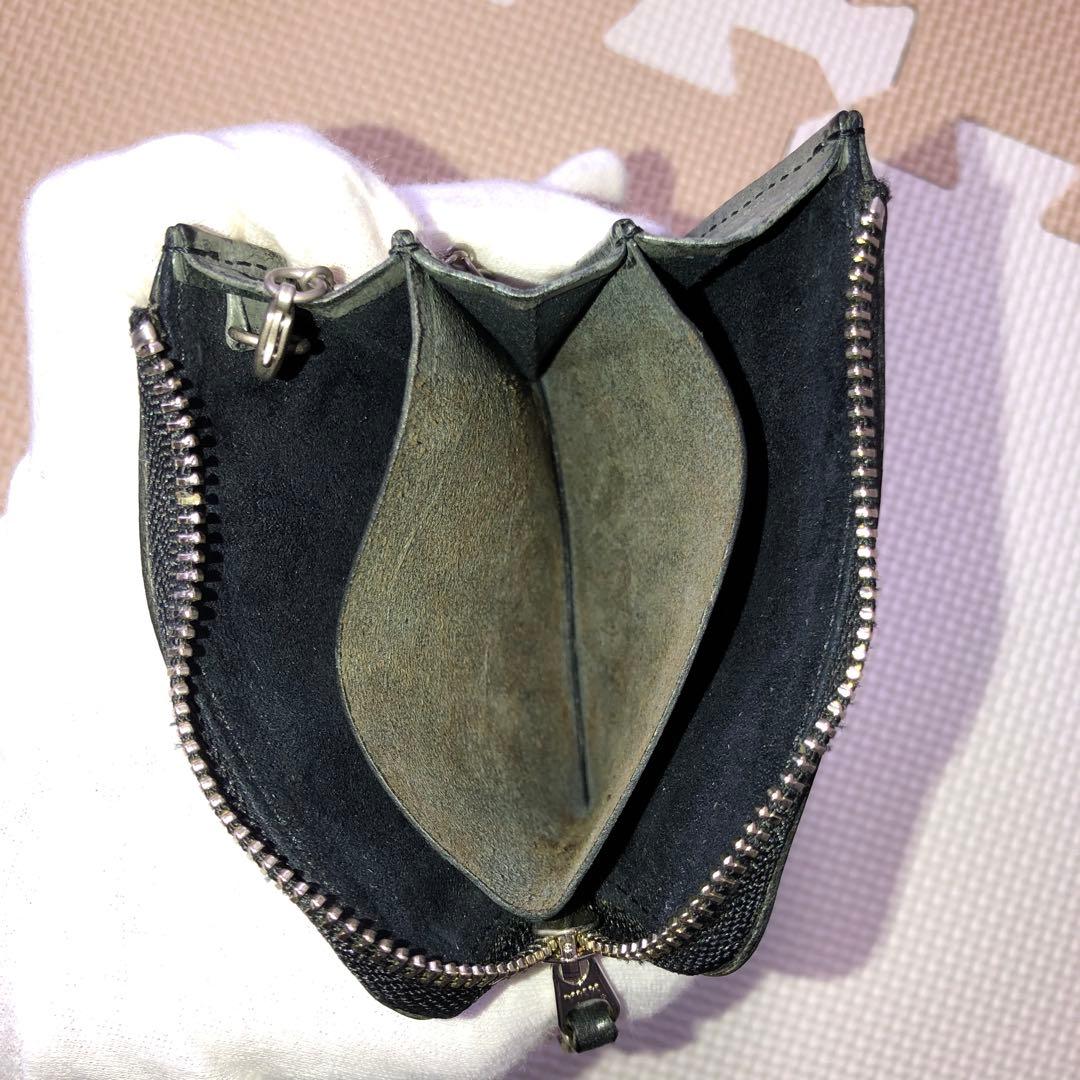 slow スロウ L ジップ ショート ウォレット ホワイトワックス