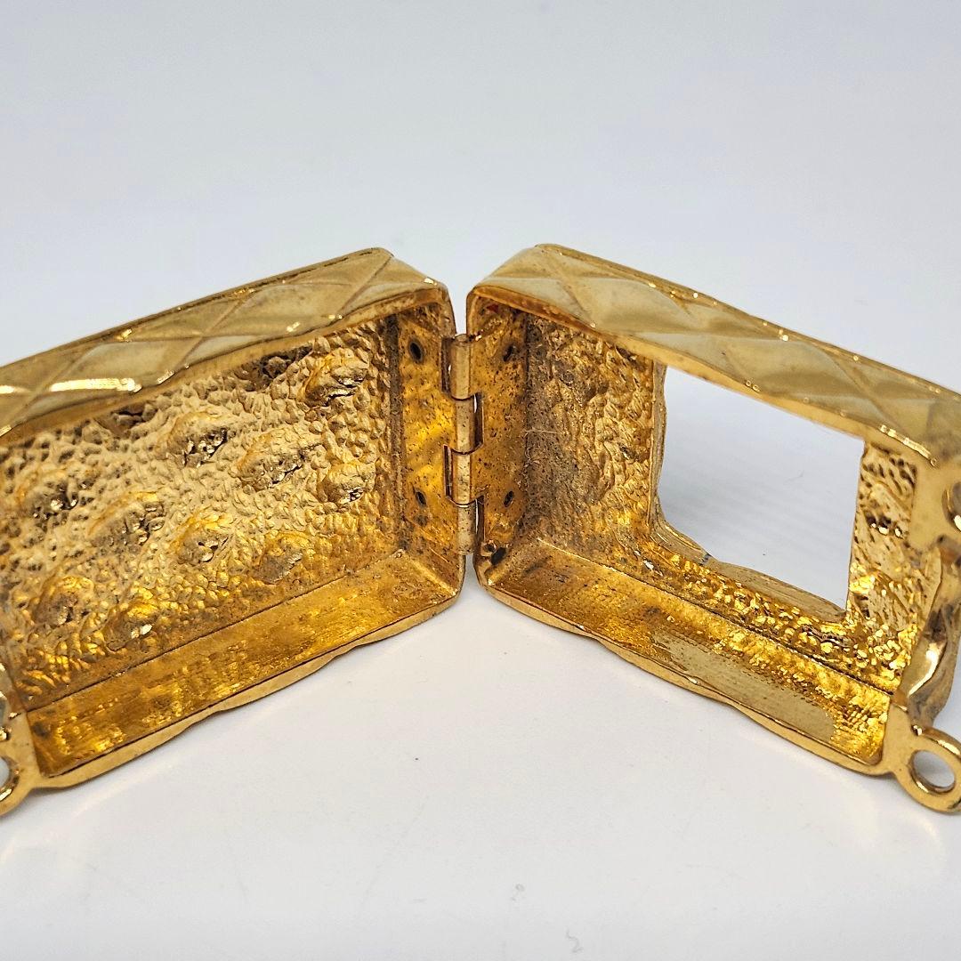 CHANEL シャネル 香水 キーチャーム キルティング 柄 ゴールド NO19