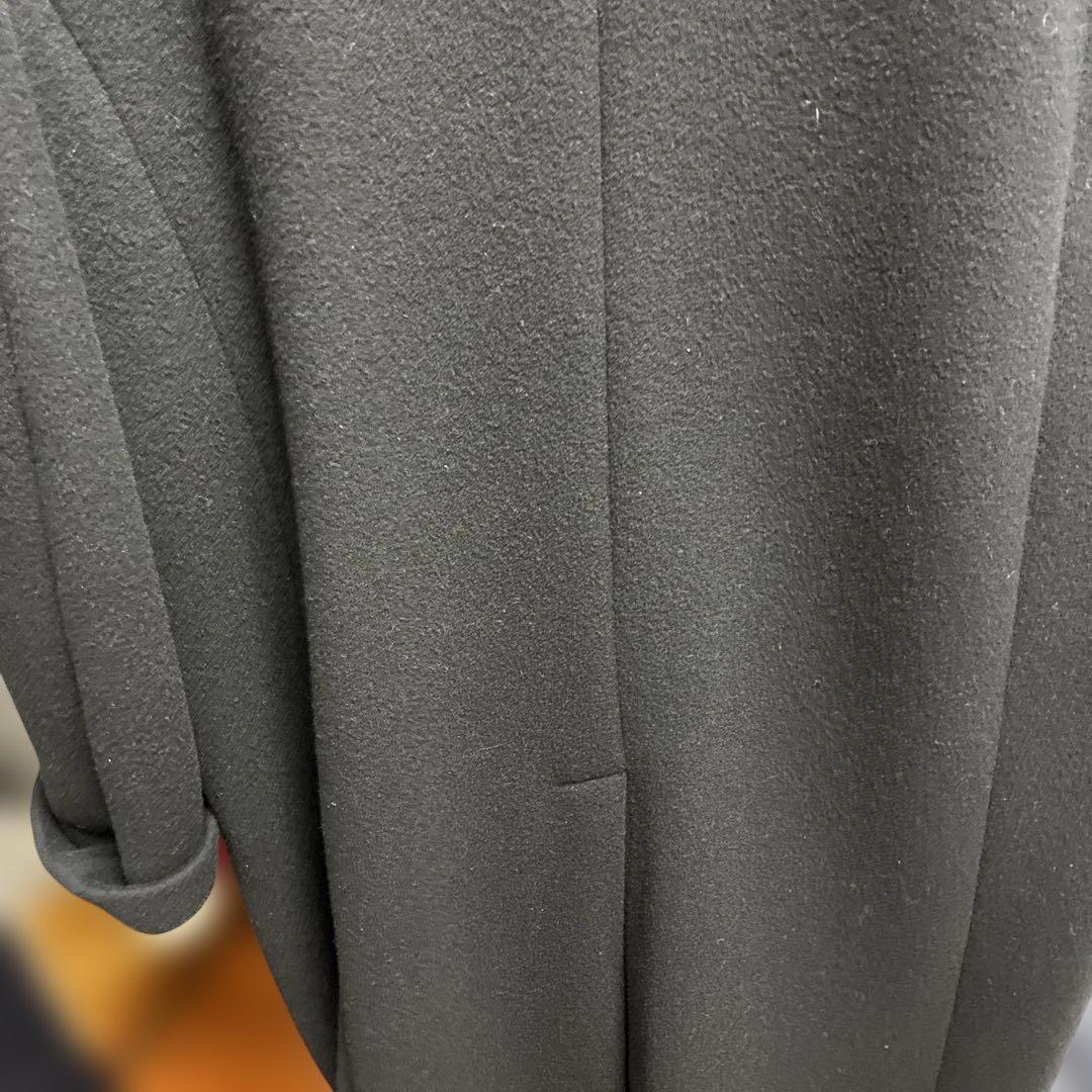 CLANE 黒 ダブルブレスト チェスターコート