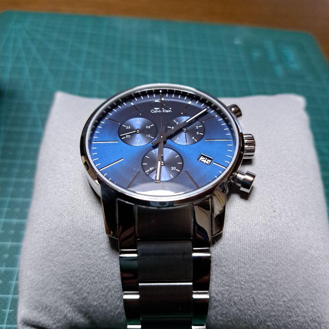 美品、カルバンクライン、クロノグラフ腕時計