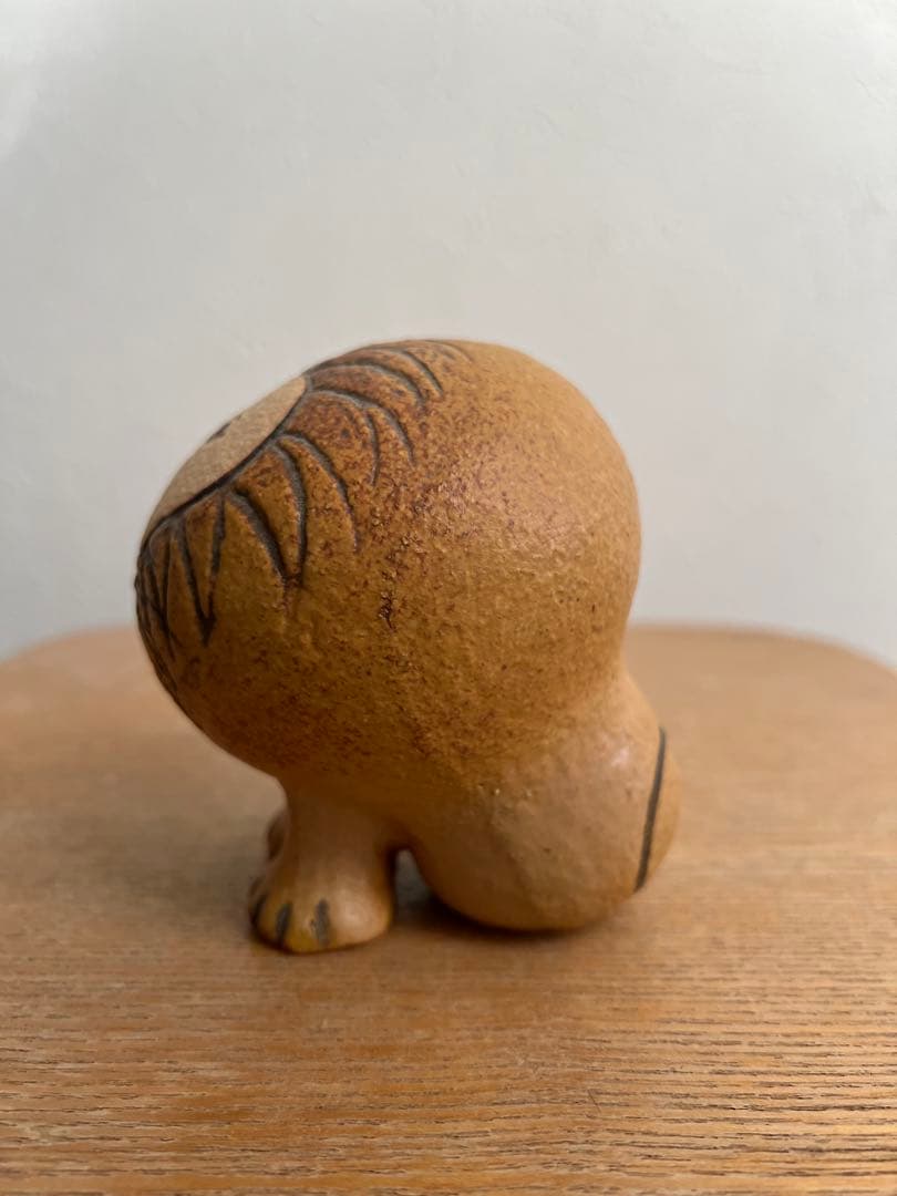 美品Lisa Larsonリサラーソン ライオン 置物 オブジェ　セミミディアム