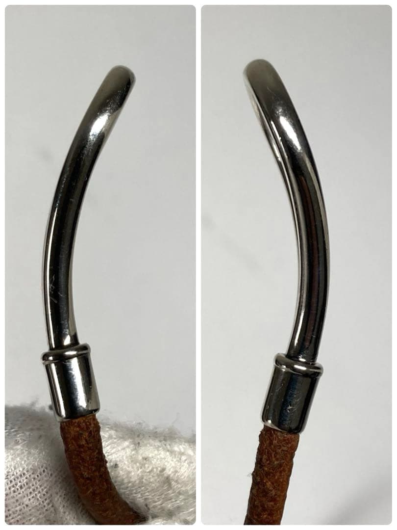 良品　エルメス　ジャンボ　シルバー金具　チョーカー　2連ブレスレット　箱付き