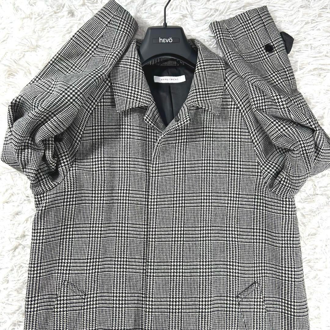 美品✨グリーンレーベルリラクシング　バルマカーンコート　M グレンチェック