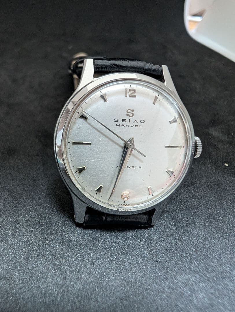 SEIKO MARVEL 17石 13047 Sマーク オールシルバー 美品