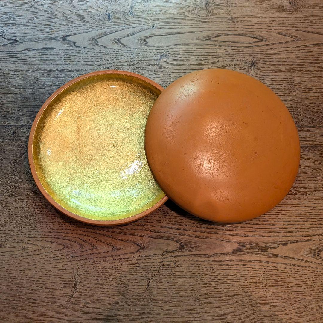 宝楽皿 片面本金箔貼り素焼き 2枚1組×5 計10枚