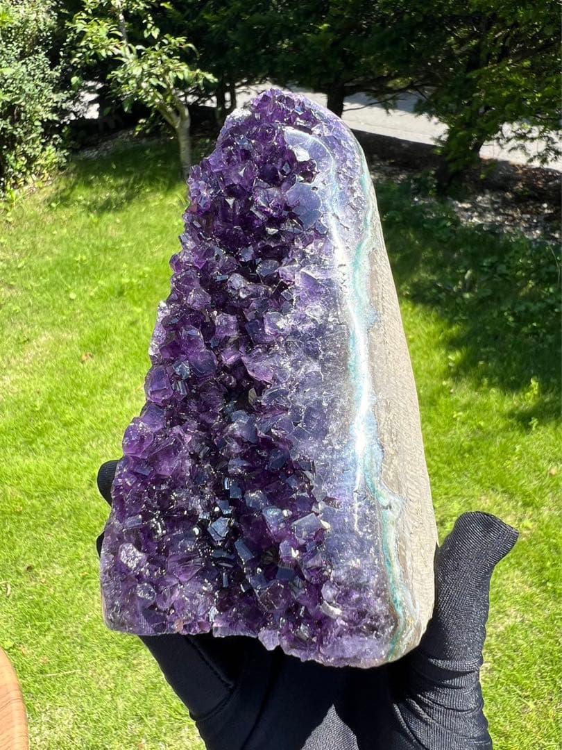 A727 高品質アメジストドーム クラスター ウルグアイ産 パワーストーン