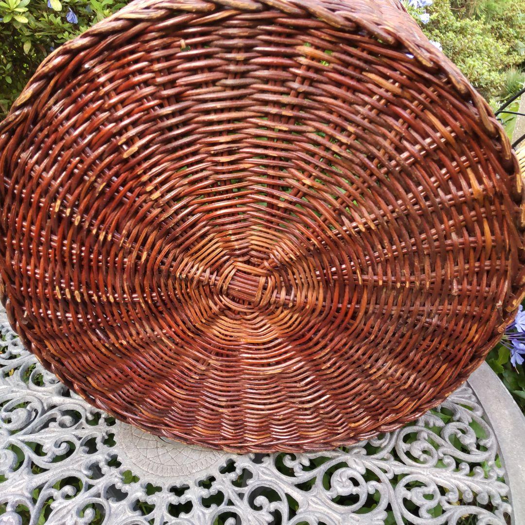 【籐バスケット♥5点商品】ラタンかご大円柱形籠ワイヤーカゴ観葉植物鉢カバー物入れ