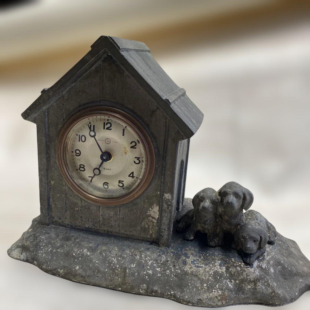 精工舎置時計 アナログ 8日巻　稼働品