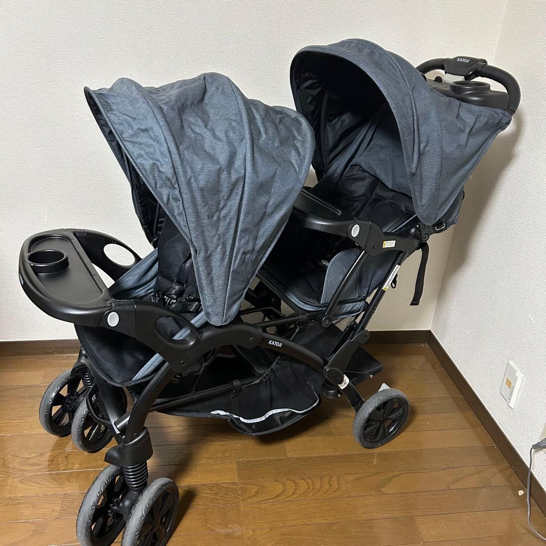 【美品】KATOJI カトージ 二人でゴーDX 二人乗り 縦型