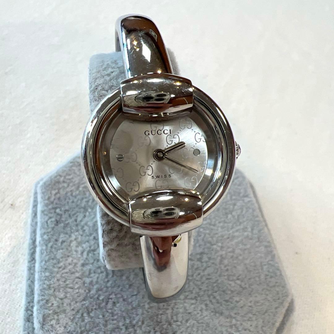 GUCCI グッチ 腕時計 1400L シルバー クオーツ GG柄文字盤