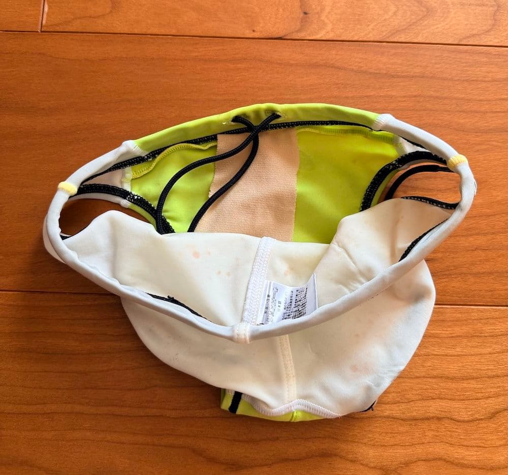 asics 水がはじけるP2 蛍光イエロー×ホワイト 3S 競パン 競泳水着