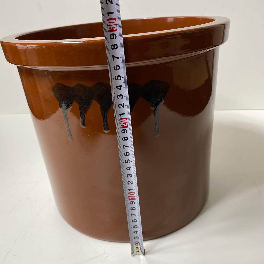 【超稀少品】　常滑焼 久松窯 　甕　 切立蓋付 8号　日本製　容器　訳あり