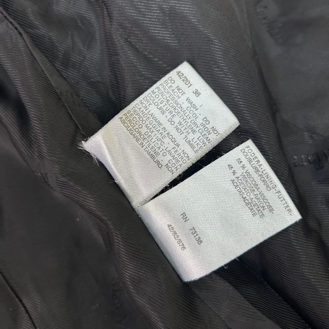 美品✨マックスマーラ　銀タグ　ステッチ　ロング丈　艶感　綺麗めロングコート　38