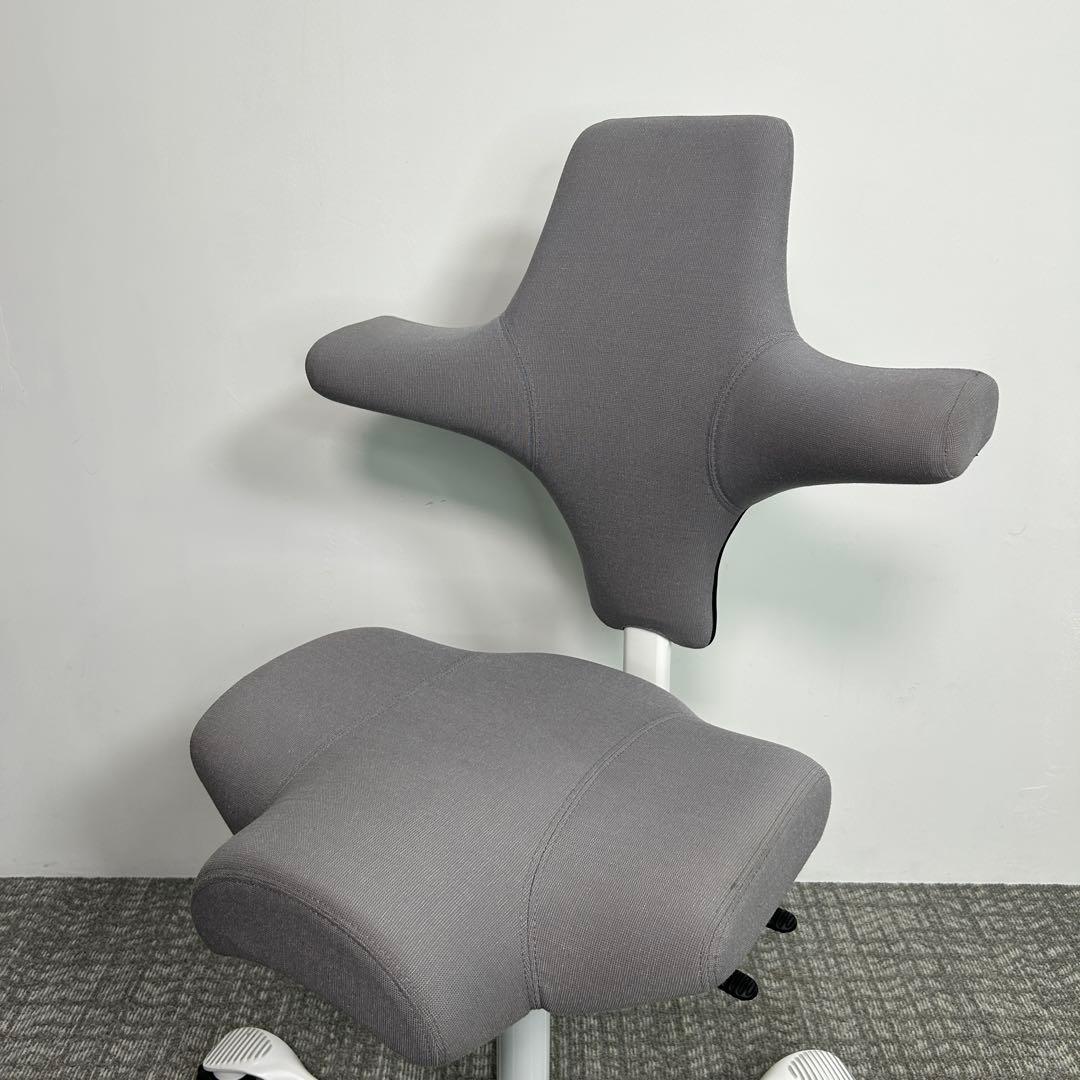 【E】オフィスチェア HAG Capisco ホーグ カピスコ 布張 グレー