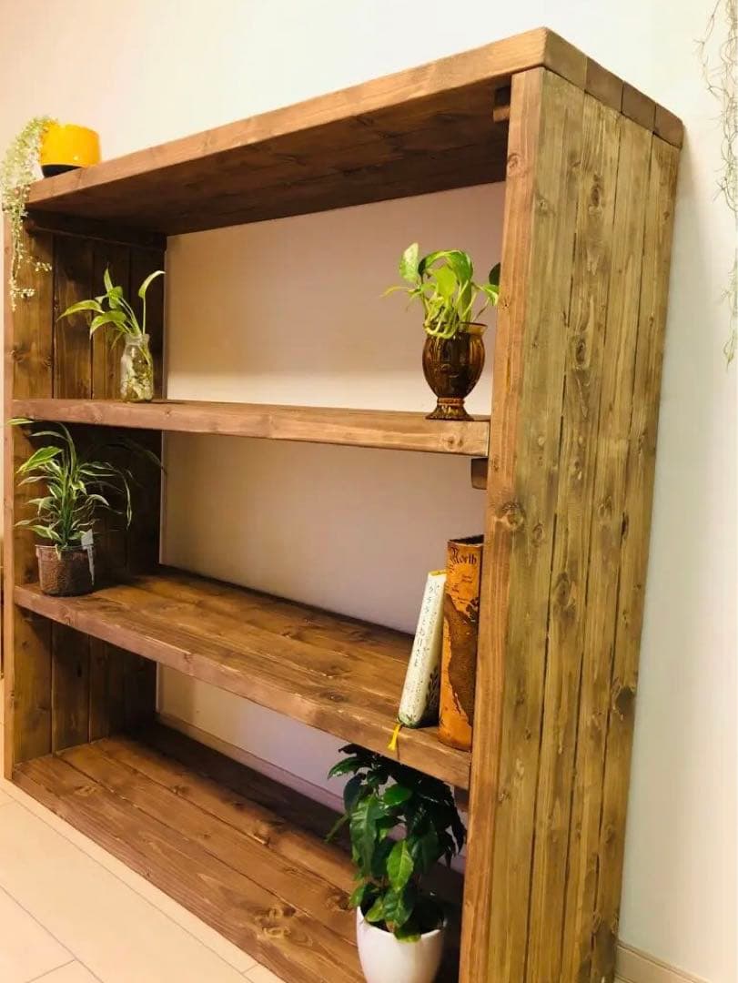 大きな本棚　食器棚　ブックシェルフ　キッチンラック　オープンラック　雑貨棚