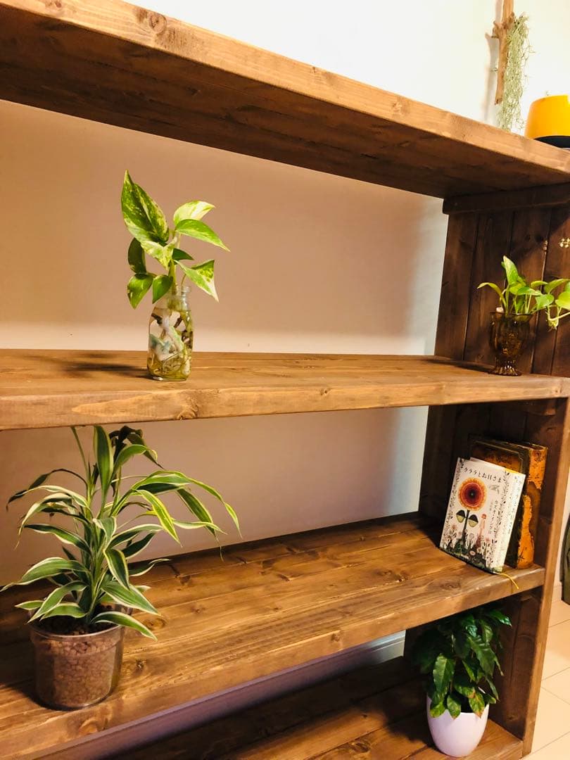 大きな本棚　食器棚　ブックシェルフ　キッチンラック　オープンラック　雑貨棚