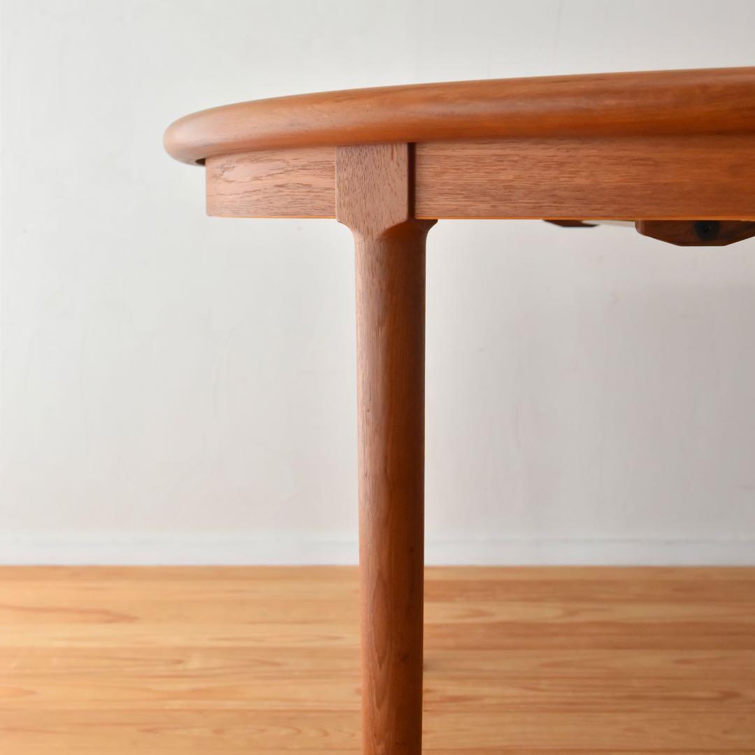 デンマーク Gudme チーク 北欧ヴィンテージ オーバルエクステンション