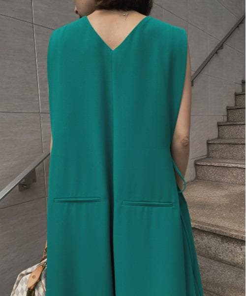 【AMERI vintage】 BOX SIDE RIBBON ROMPERS