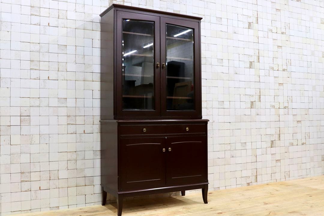 GMHO68○メープル不二家 食器棚 カップボード キャビネット クラシック