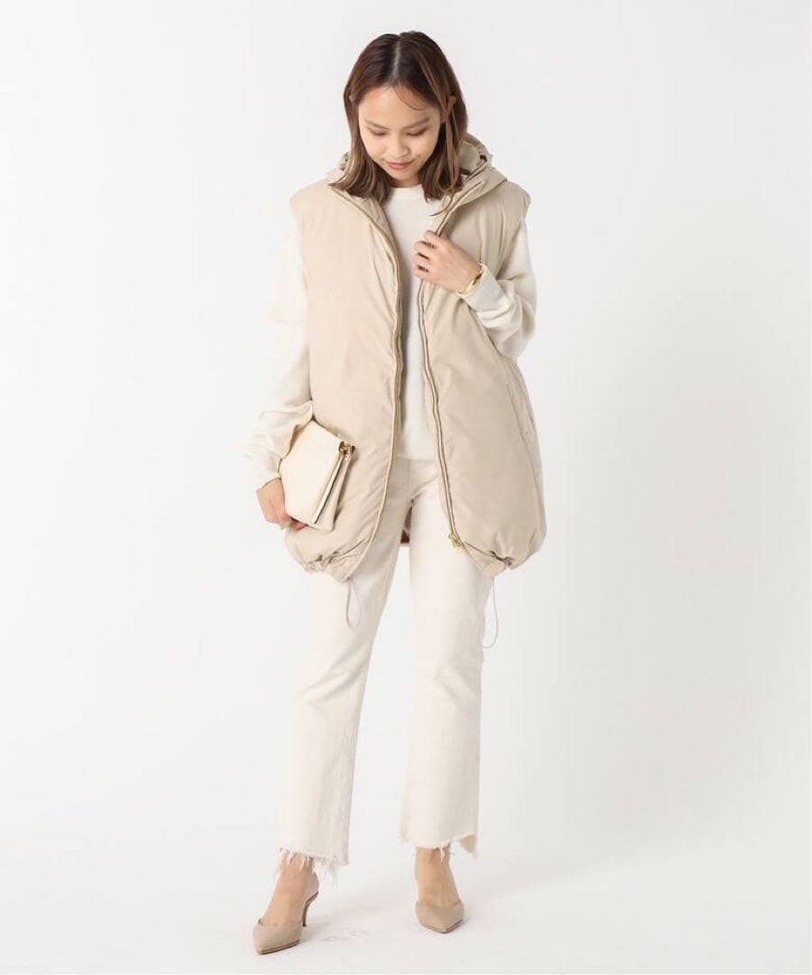 ドゥーズィエムクラス EVERYDAY I LIKE.中綿ロングベストCALUX