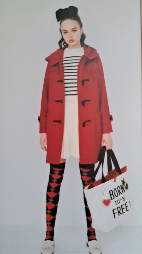 赤のダッフルコートー36サイズTo b. by agnes b.アニエスベー