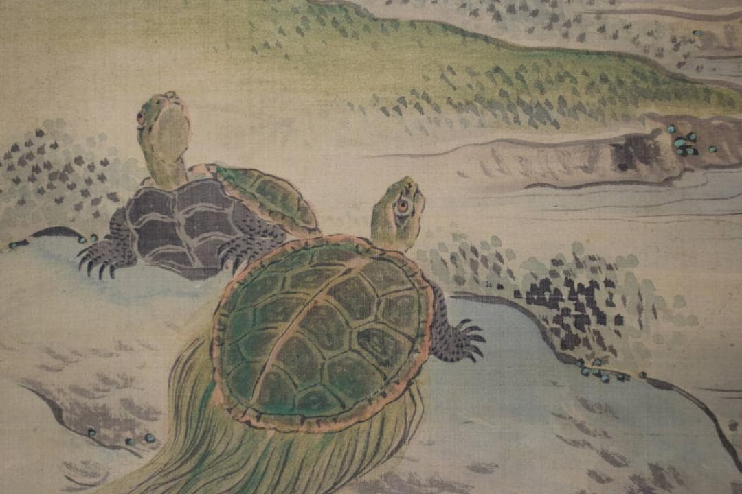 【真作】土佐光貞/高砂松竹梅鶴亀図/祝事掛/三幅対/掛軸☆宝船☆Y-811　JM