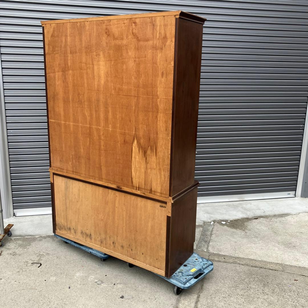 アンティーク 木製カップボード サイドボード 飾り棚 大型 食器棚 ビンテージ