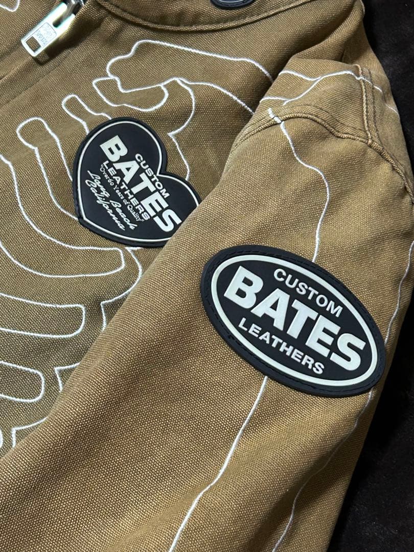 ベイツ メッシュライダース ボーン スケルトン レーシング バイクアメカジ 古着