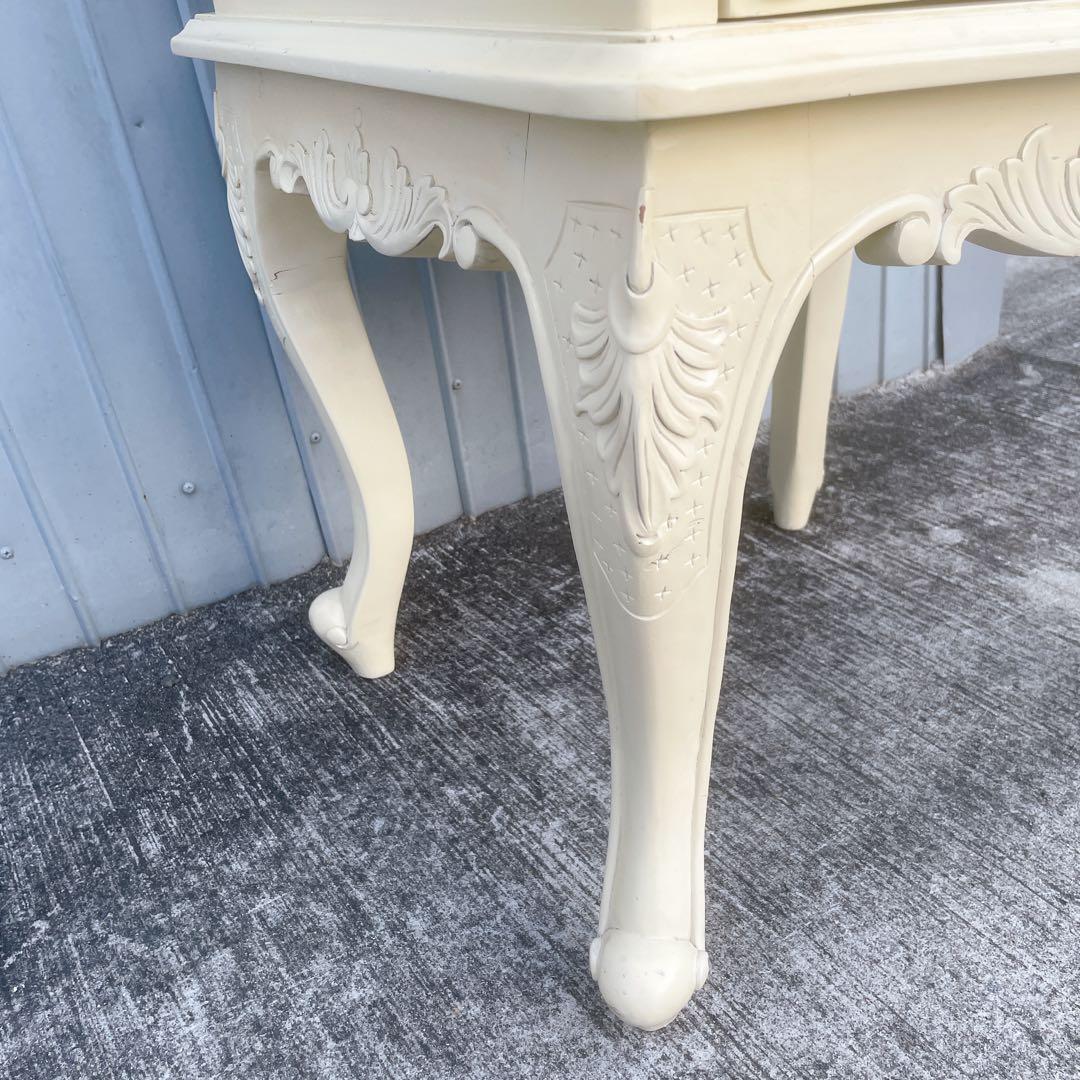 【希少】アンティーク調 キャビネット 猫脚 チェスト サイドボード 彫刻家具