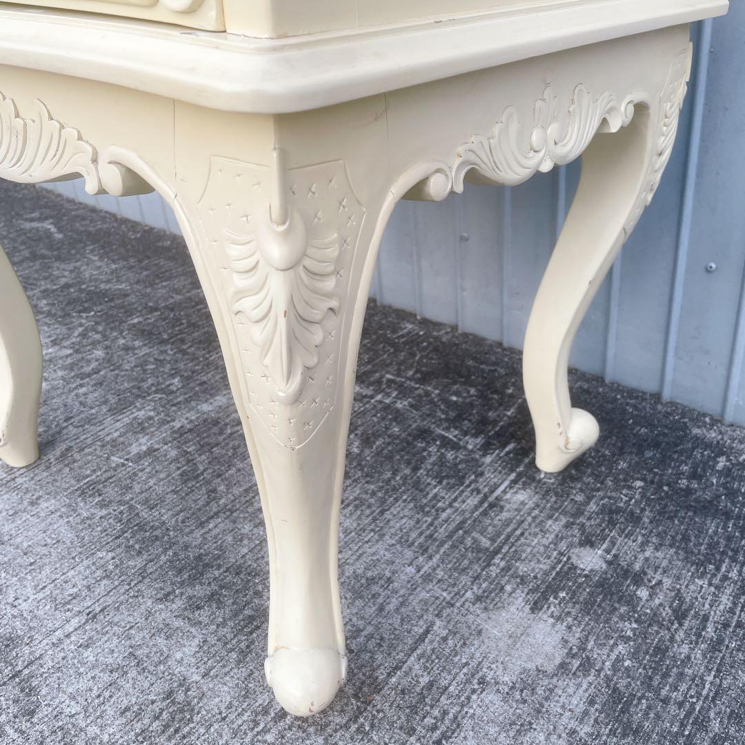 【希少】アンティーク調 キャビネット 猫脚 チェスト サイドボード 彫刻家具