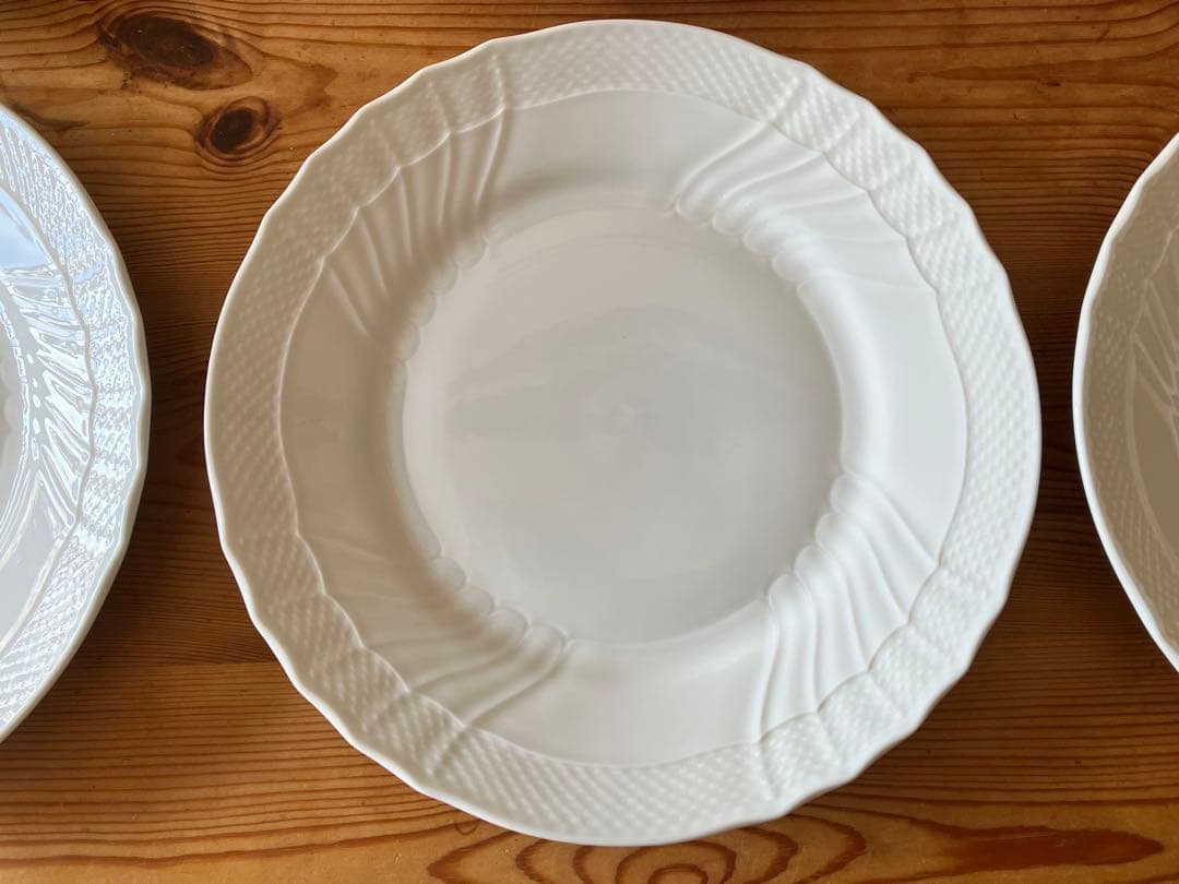 Juneリチャードジノリ　ベッキオホワイト　ディナープレート　26×６枚