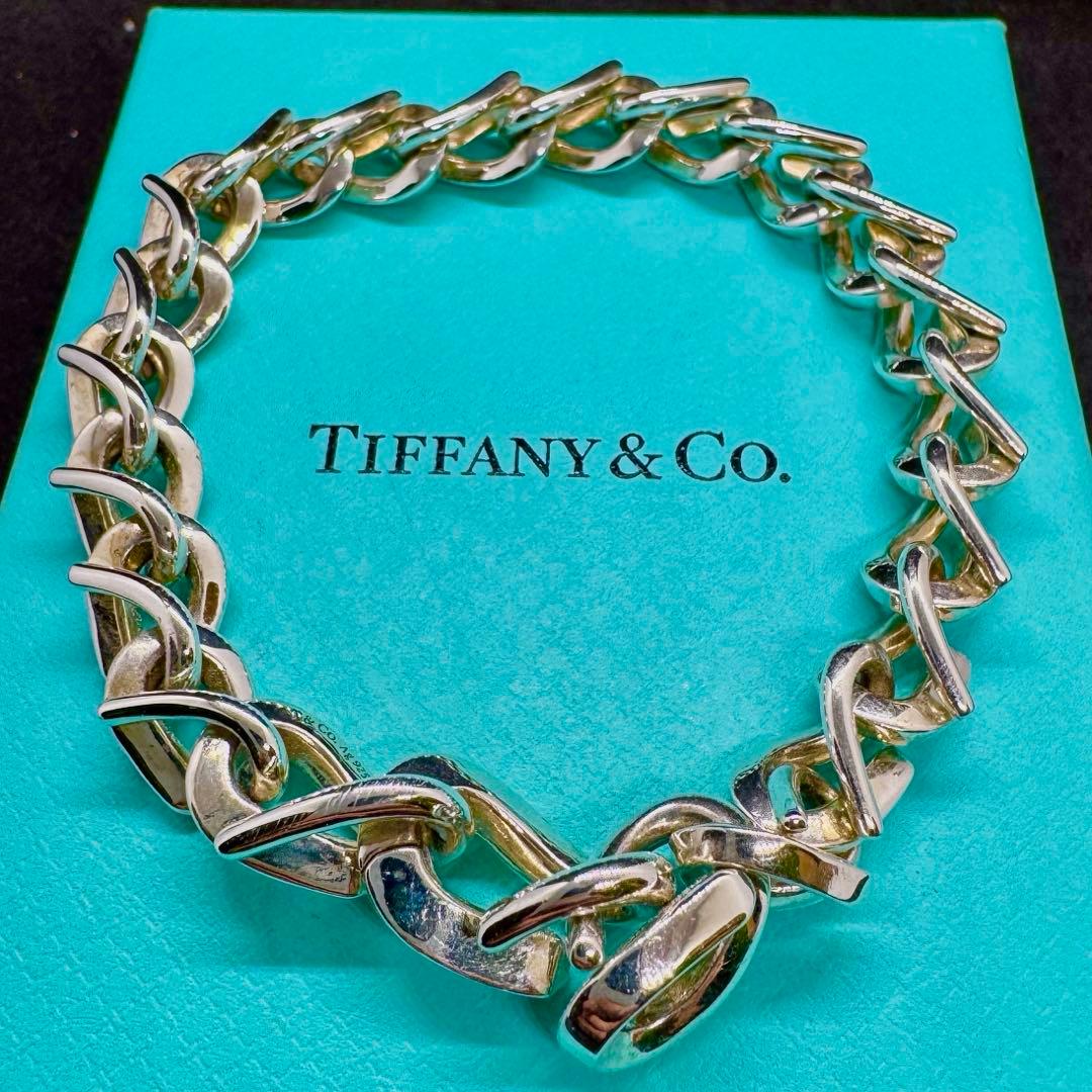 む*ゃ様 22コマ　ティファニー フォージ ミディアム リンク ブレスレット シ