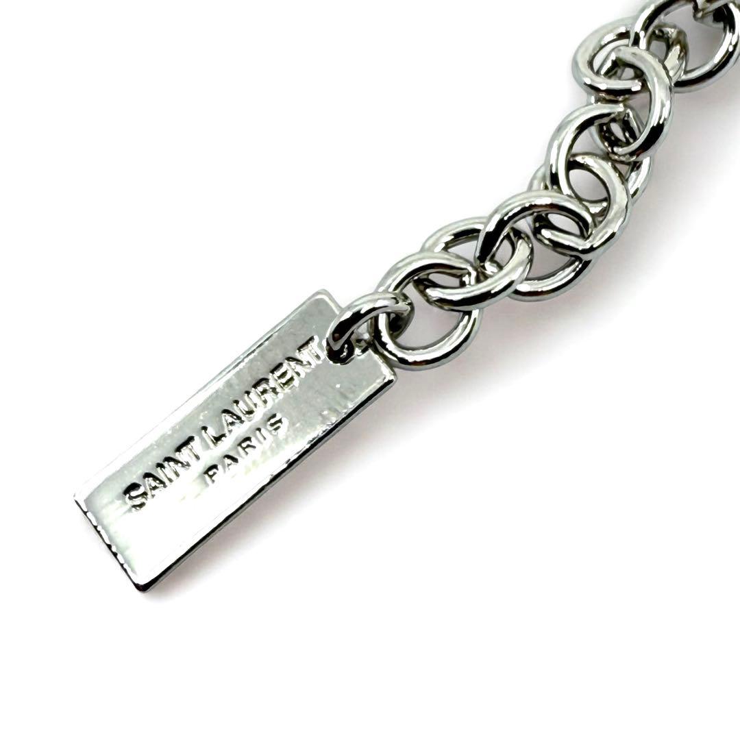 【未使用保管品】サンローラン　シルバー　チェーン　ブレスレット