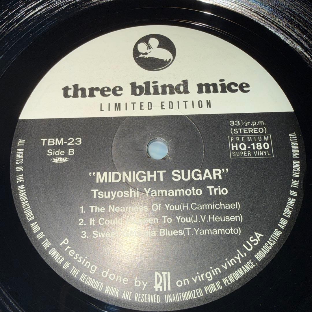 LP12in和jazz盤 山本剛 MIDNIGHT SUGAR 盤ジャケ帯良好