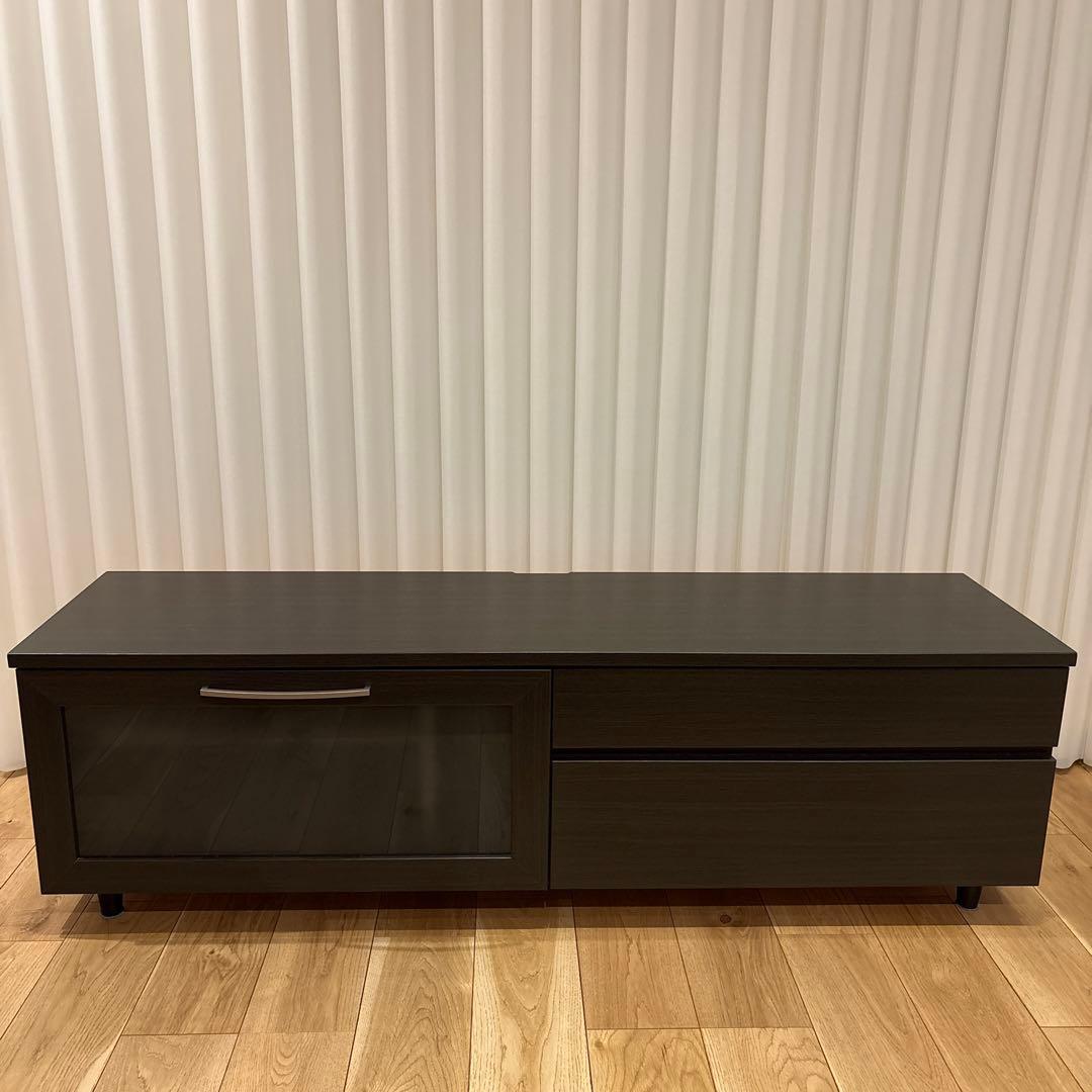 ダークブラウン木製テレビ台 150cm