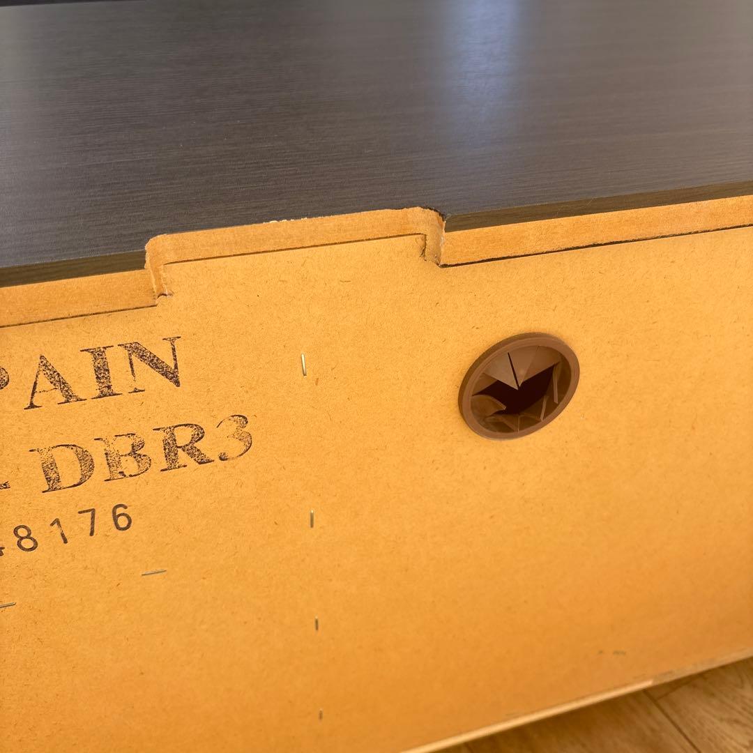 ダークブラウン木製テレビ台 150cm