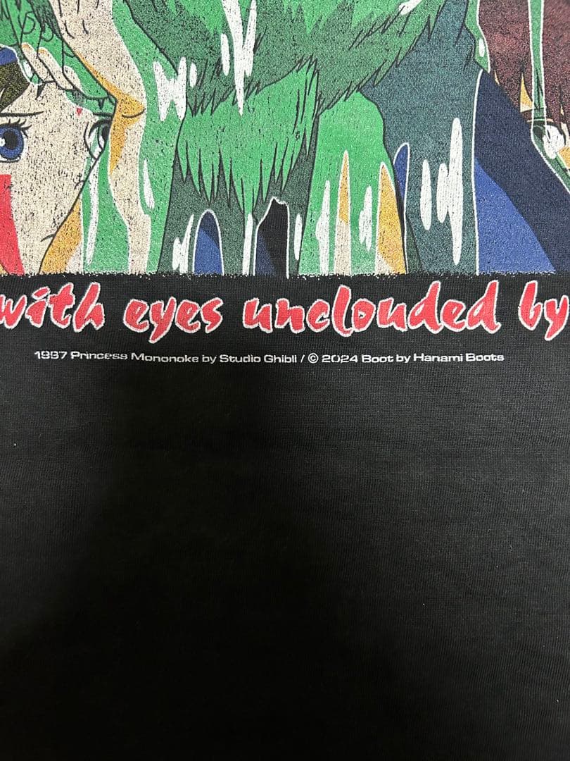 希少 もののけ姫 ブートTシャツ