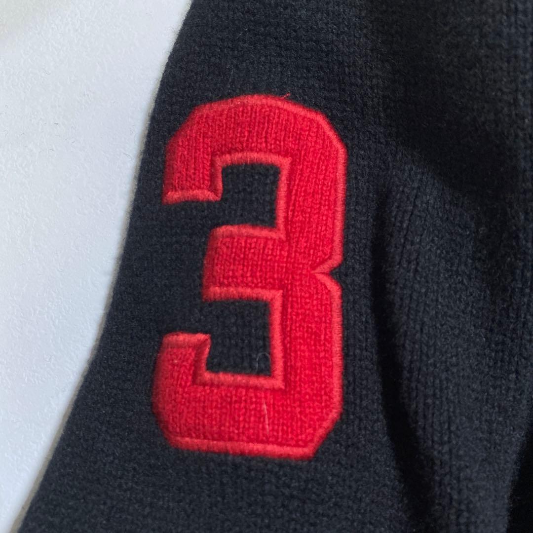 ポロラルフローレン ウール ドライバーズニット ダブルジップ エルボーパッチ