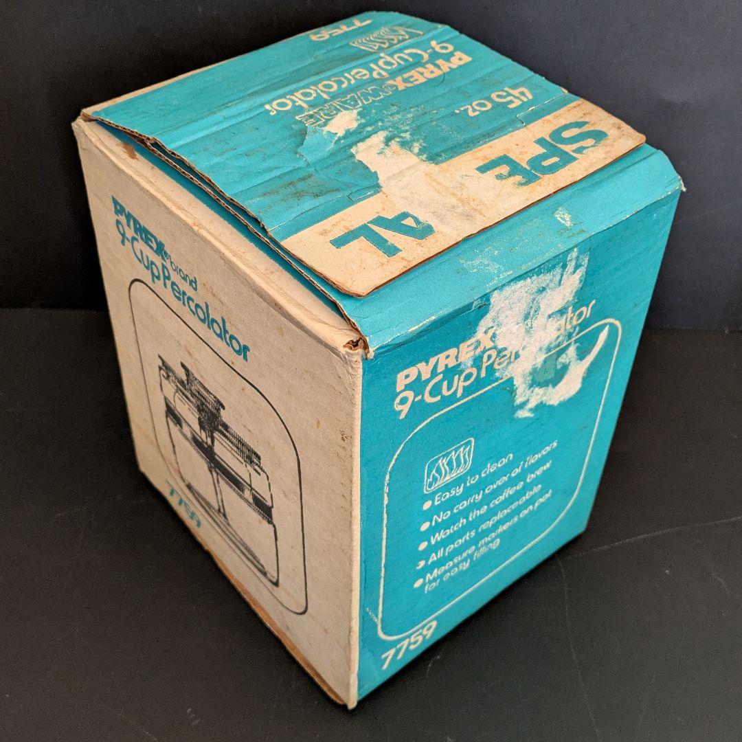 PYREX ガラスパーコレーター　アメリカ製　ビンテージ　直火可能