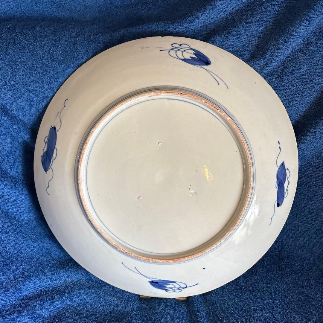 ⬛︎古伊万里⬛︎特大15寸大皿⬛︎色絵⬛︎明治大正時代⬛︎手描⬛︎骨董古美術品⬛︎有田